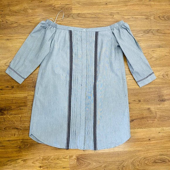 GREYLAN Cold Shoulder Long Sleeve Dress M cotton - Picture 2 of 15